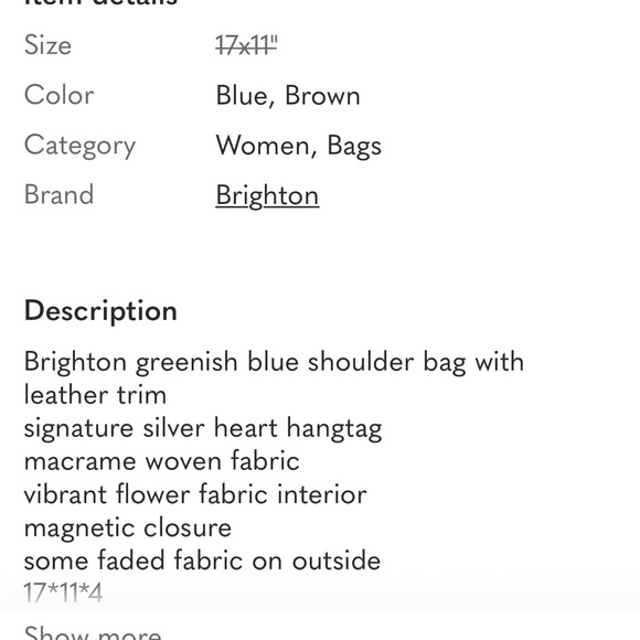 Brighton Teal Macrame Shoulder Bag - Picture 6 of 12